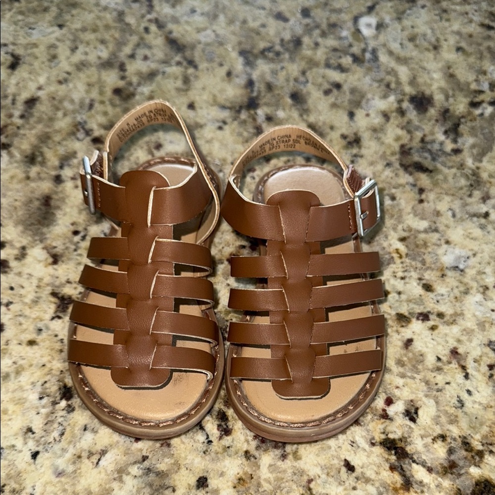 GAP Brown Leather Fisherman Sandals